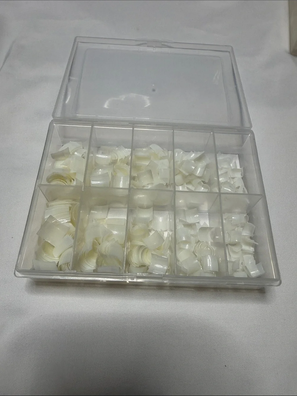 Set of 2 Nail Tip 500 pieces each Box False Nail Tips Kit - Natural Ivory